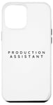 iPhone 12 Pro Max Production Assistant, Film Production Assistants Modern Font Case