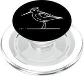 Line Art Oiseau et ornithologue Wilson'S Phalarope PopSockets PopGrip pour MagSafe