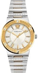 Versace VEVH00620 Greca Logo Sølvfarvet/Stål Ø38 mm