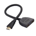 HDMI-splitter med 30 cm kabel