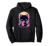 Cat Strawberry Milk Anime 90s Japanese Cat Japan Pullover Hoodie