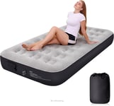 ZODAS Single Airbed, 2024 Inflate with ONE Click, Self Inflating Mattress Single