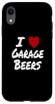 Coque pour iPhone XR I Heart (Love) Garage Bières Weekend Relaxation Man Cave