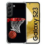 Cokitec Coque Renforcée en Verre Trempé pour Samsung Galaxy S23 Sport Basket Panier