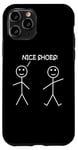 Coque pour iPhone 11 Pro Nice Shoes Sarcasme Funny Stickman Stick Figure Sarcastique Pun