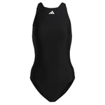 adidas HR6474 Solid Tape Suit Swimsuit Women's Black/White 40