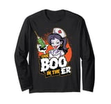 Code Boo In The Er Crew Funny Ghost Nurse Halloween Long Sleeve T-Shirt