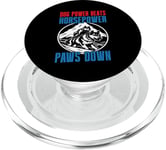 Dog Power bat Horsepower Paws Down Mushing PopSockets PopGrip pour MagSafe