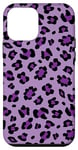 iPhone 12 mini Purple Leopard Cheetah Print Phone Case Animal Women Cute Case