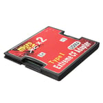 Adapter TWO MicroSDXC SDHC SD 3.0 Cards to Compact Flash CF - 128GB Max