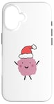 iPhone 16 Christmas Pink Raspberry Funny Hat Case