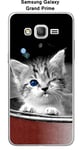 Onozo Coque TPU Gel Souple Samsung Galaxy Grand Prime-G530 - SM-G531F Design Chaton Coquin