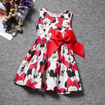 Disney Flickor Minnie Mouse Prickar Klänning Prinsessa tecknad kjol B B 100