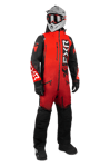 FXR Helium Fodrad Monosuit Röd Fade-Svart