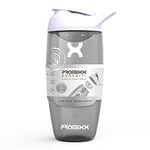 Promixx Pursuit Protein Shaker Bottle - Premium Shaker for Protein Shakes - Lifetime Durability, Leakproof, Odourless - 700ml / 24oz (Arctic White)