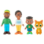 CoComelon Cody’s Family 4 Figure Set - Family and Friends - Includes Cody, Co...