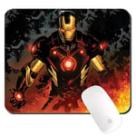 ERT GROUP Original And Officially Licensed By Marvel Mouse Pad for PC, Pattern Iron Man 003, Computer Mouse Mat, Non-Slip, 220 mm x 180 mm