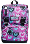 Seven Foldable Backpack, Glossy Girl, Pink, Double Compartment, School & Travel