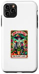 Coque pour iPhone 11 Pro Max The Plant Lady Carte de tarot Halloween Squelette magique