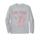 Last Toast On The Slopes Bachelor Skiing Bridal Best Man Long Sleeve T-Shirt