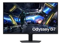 Samsung Odyssey G7 S32dg702eu - G70d Series - Led-Skjerm - Smart - Gaming - 32" - 3840 X 2160 4K Uhd (2160P) @ 144 Hz - Fast Ips - 350 Cd/M² - 1000:1 - Displayhdr 400 - 1 Ms - 2Xhdmi, Displayport - Høyttalere - Svart