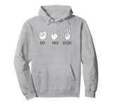 Funny Rock Paper Scissors Cute Old-School Decision Games Pullover Hoodie