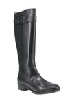 Geox Femme D Felicity Bottes Hautes au Genou, Noir, 38 EU