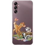 ERT GROUP Coque de téléphone Portable pour Samsung A14 4G/5G Original et sous Licence Officielle Disney Motif Bambi & Friends 002 Parfaitement adapté à la Forme du téléphone Portable, partiel imprimé