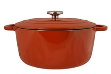 Cosy & Trendy Cocotte en Fonte émaillée " FONTESTIC" 6,15L-Rouille-D28XH13CM