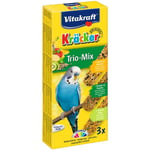 VITAKRAFT Kräcker Trio-Mix Örter paprika, sesambanan och citronkiwi P/3 - För parakiter och exotiska fåglar