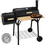 TECTAKE Barbecue Grill Fumoir Smoker Américain XXL avec thermomètre de température Charbon de Bois