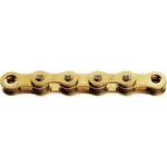 KMC Bike Chain HL1, Wide BMX Chain, Reinforced Durability & Great Looks, Super Smooth Single Speed Chain, Brass Plated Bicycle Chain, Bike Chain With Bullet Joining Link, 1/2" X 1/8" - 112 links