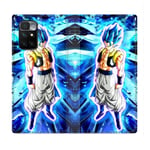 Housse Cuir Portefeuille Pour Xiaomi Redmi 10 Manga Dragon Ball Gogeta Lumiere