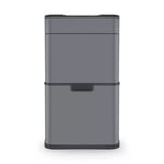 Tower Sensor Bin 50 Litre Ozone Recycling in Grey | T938021GRY | Brand new