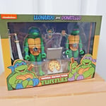 NECA LEONARDO & DONATELLO TEENAGE MUTANT NINJA TURTLES ACTION FIGURE 2 PACK SET