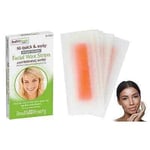 16 Facial Wax Strips & Finishing Wipes Easy Hair Removal Face Chin Cheek Jaw Lip