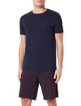 Emporio Armani Ensemble de Pyjama pour Homme, Imprimé Fleurs/Marine, S (Lot de 2)