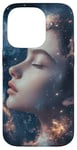 Coque pour iPhone 14 Pro Femmes Fantasy Art Déesse Cosmique Art Galaxie