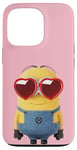 Coque pour iPhone 13 Pro Minions Cute Bob In Love Heart Shaped Glasses Portrait