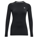 Under Armour Women's UA Authentics Crew, Ultra-Warm Women's Base Layer with Crew Neck, Long Sleeve Thermal with Anti-Odour Technology