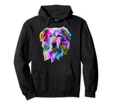 Golden Retriever Pop Art Portrait for Dog Owners Pullover Hoodie