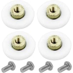 Rouleau De Porte Coulissante, 4 pcs Rouleaux De Douche, Coureurs De Douche, Rouleau Roulette Roue ​pour Porte de Douche Roulettes Coulissantes Porte