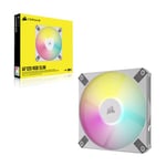 Corsair iCUE AF120 RGB SLIM 12cm PWM Case Fan, 8 ARGB LEDs, FDM Bearing, 600-2000 RPM, White, Single Fan Expansion Pack - CO-9050164-WW