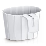 Prosperplast Boardee Hook 2,2L., Pot de fleurs pour balcon Blanc 194x212x130 mm