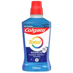 Colgate Total Peppermint Blast Mouthwash with CPC ,500 ml (Pack of 1), Protects against germs for 24hrs*