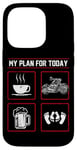 iPhone 14 Pro Classic Motorcycle Biker Plan For Today Coffee Beer Case