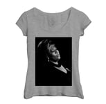 T-Shirt Femme Col Echancré Ella Fitzgerald Chanteuse Photo De Star Célébrité Vieille Musique Original