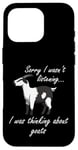 Coque pour iPhone 16 Pro Thinking About Goats Hilarous Farm Animal