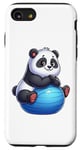 Coque pour iPhone SE (2020) / 7 / 8 Panda on Balle d'exercice Gym Fitness Entraînement