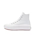 CONVERSE Femme Chuck Taylor All Star Move Platform FOUNDATIONAL Leather Sneaker, 35 EU